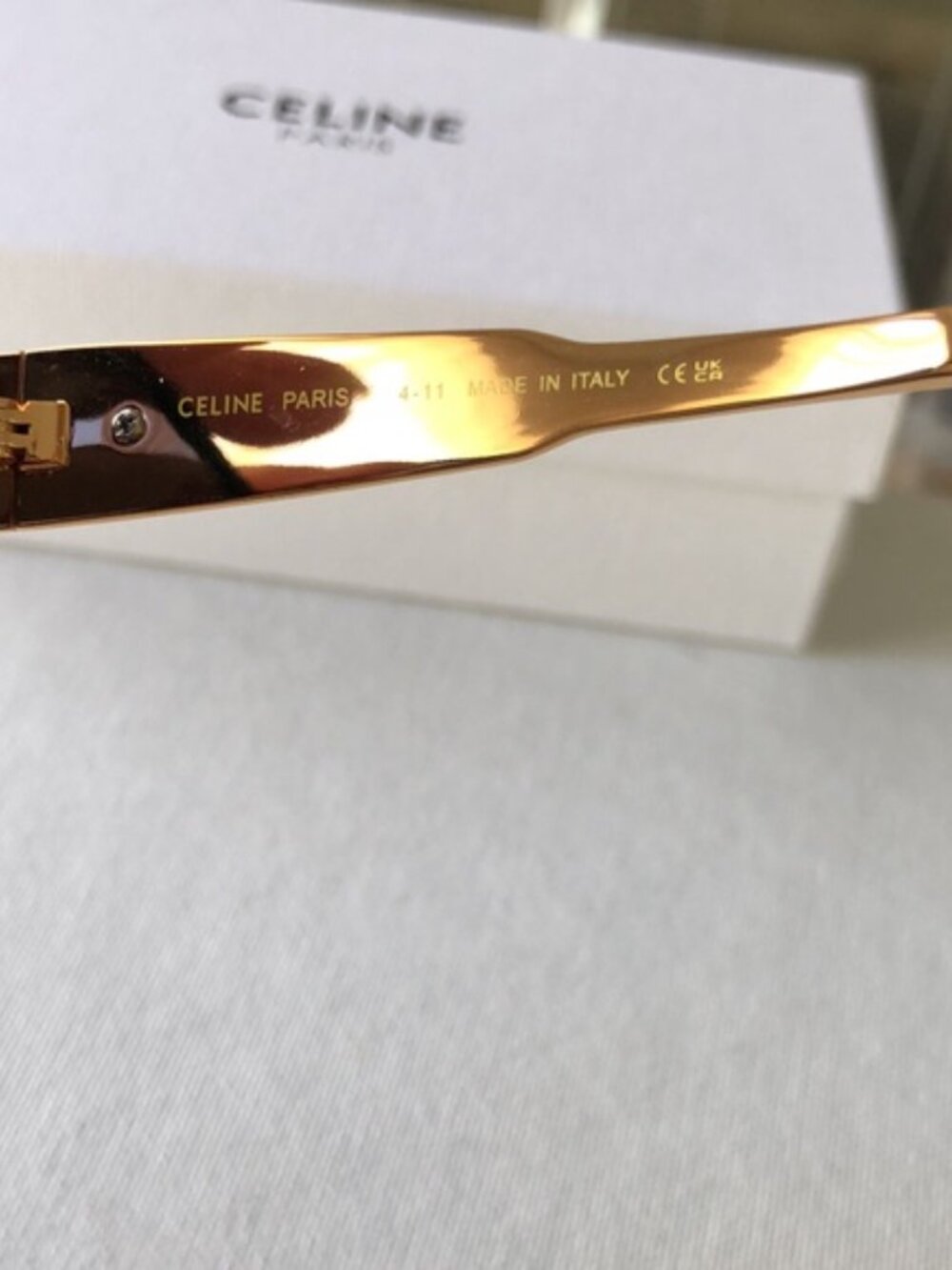 Celine Black and Gold Sunglasses MK - Picture 4 of 10